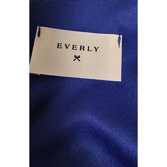 Everly Womens Blue/Orange Diamond Pattern Shift Dress Size Medium - Picture 8 of 9